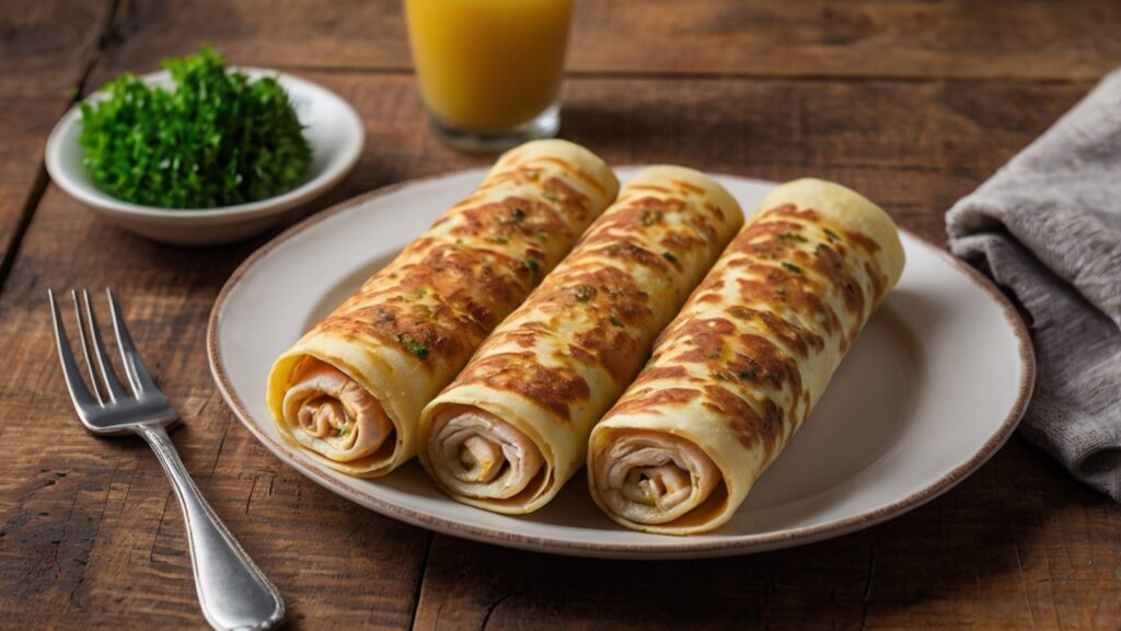 Receita de panqueca de frango