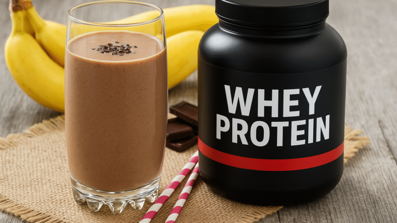 Receita de vitamina de banana com whey protein: nutrição e sabor em um só copo!