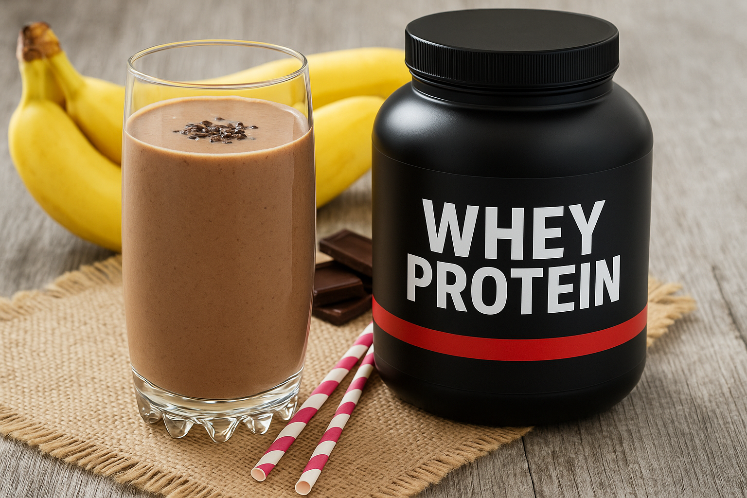 Receita de vitamina de banana com whey protein: nutrição e sabor em um só copo!