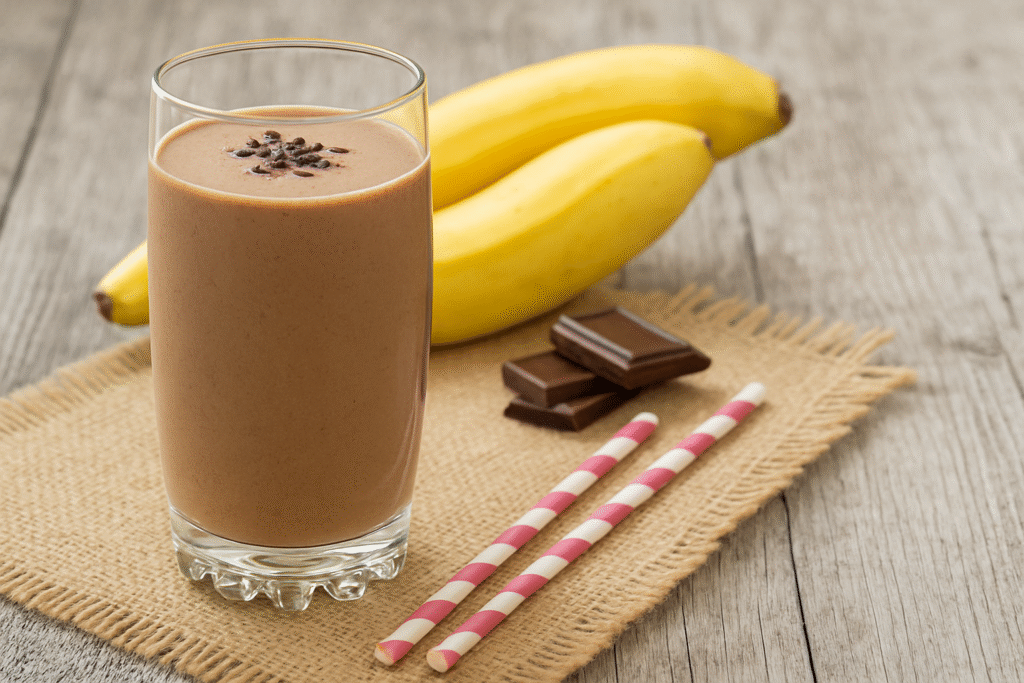 vitamina de banana com whey